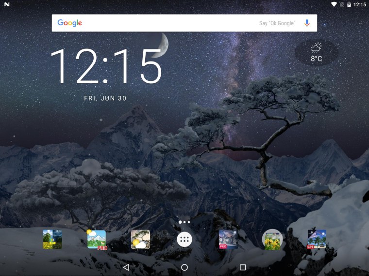 Виджеты на рабочий стол часы и погода