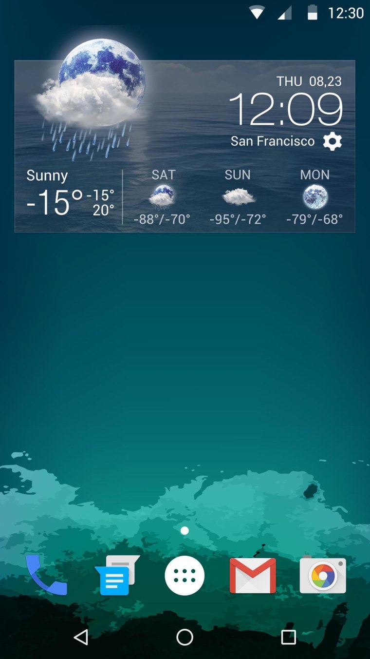 Фон из приложения погоды