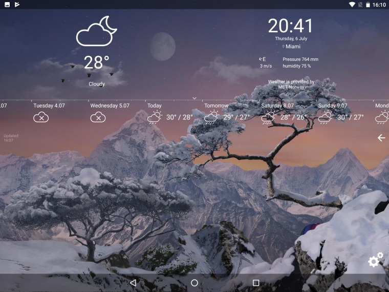 Живые обои погода