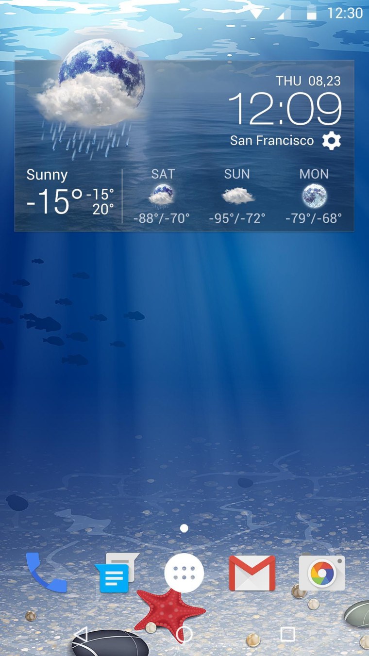 Виджеты на экран телефона с погодой