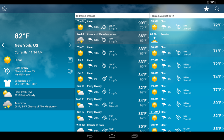 Андроид weather Live