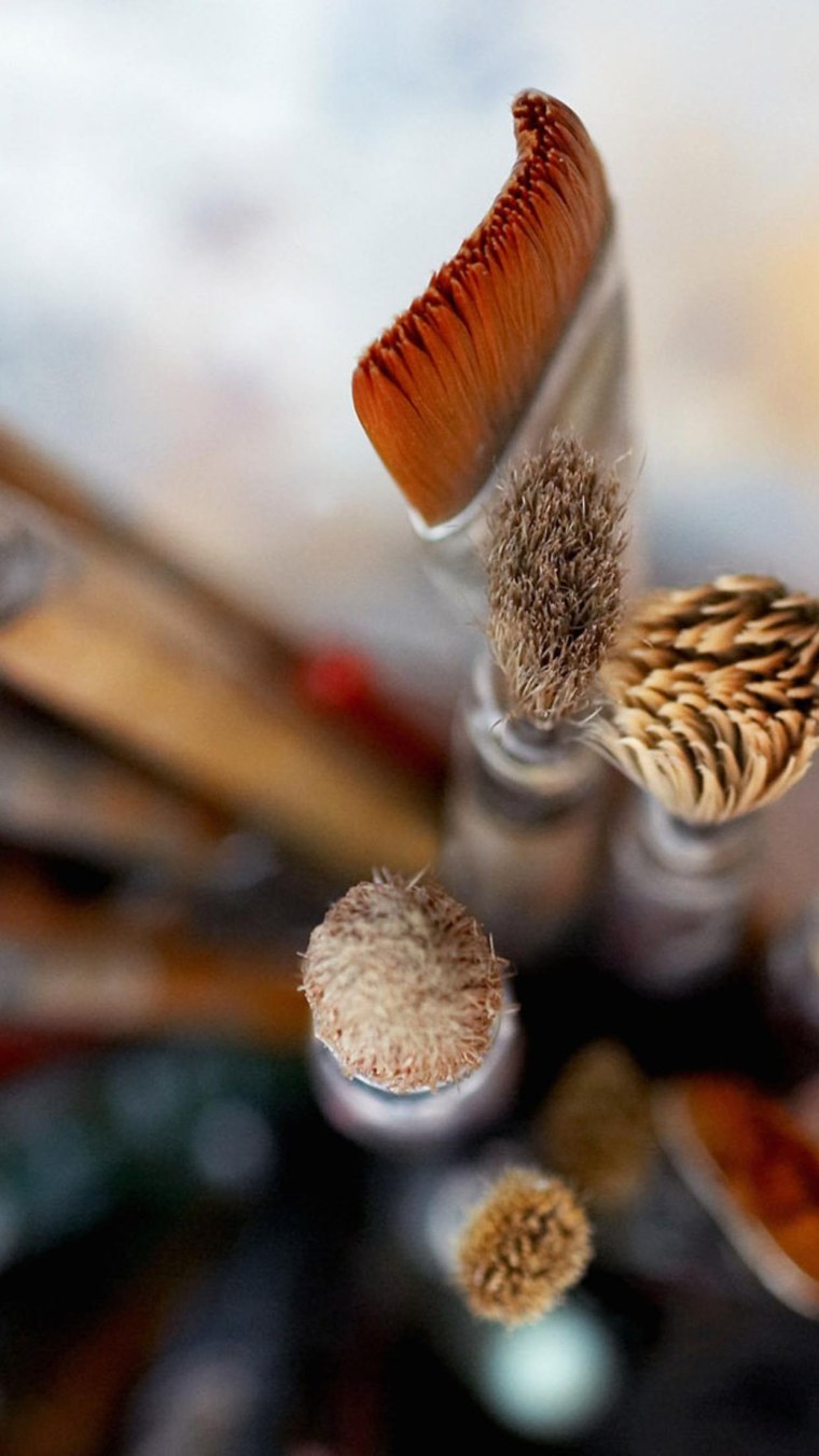 T&H щёточки д/ресниц, силикон жёлтые (mix50)