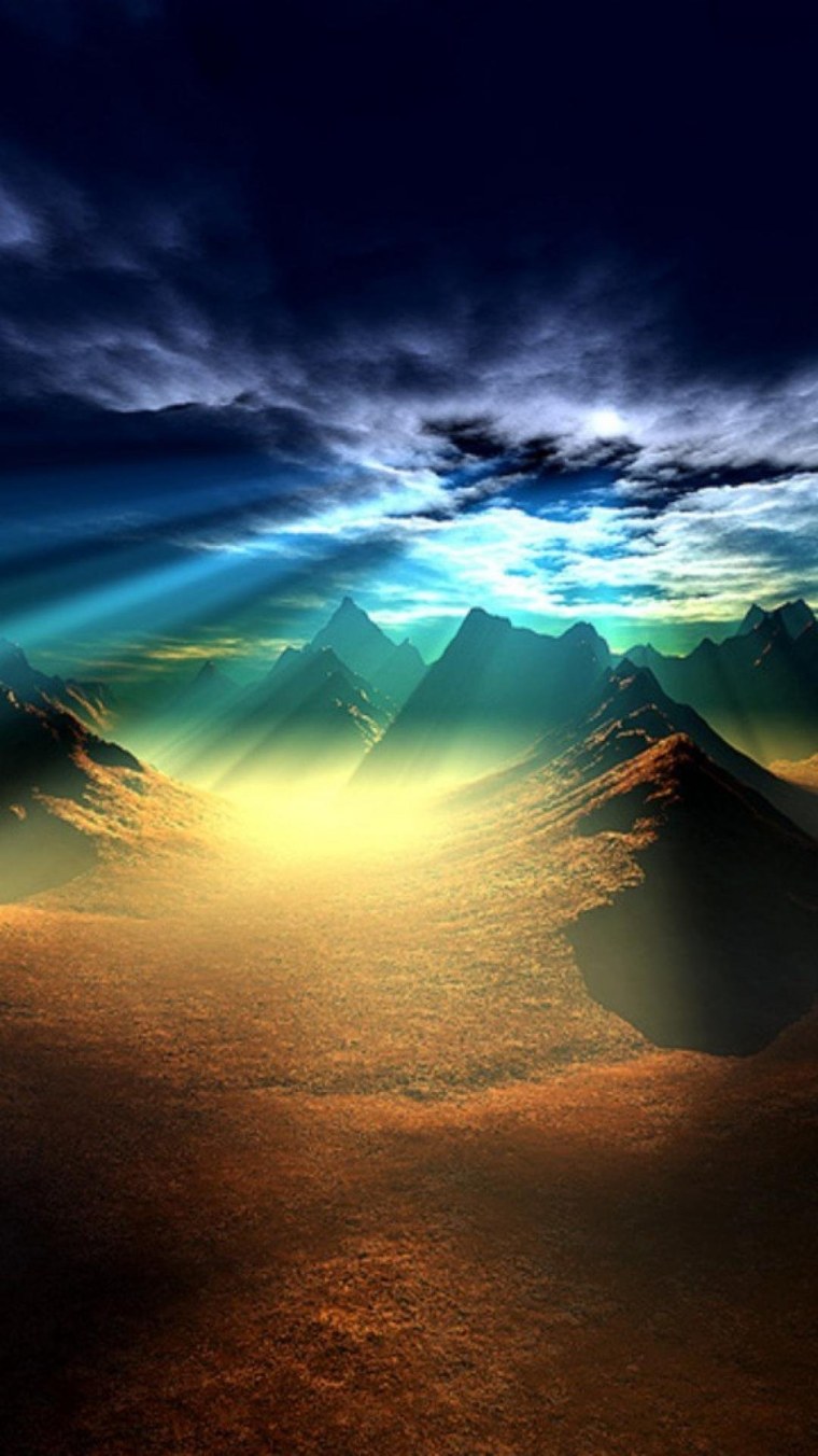 Рассвет в горах