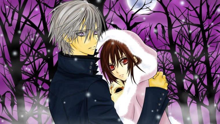 Аниме рыцарь вампир Юки и Канаме