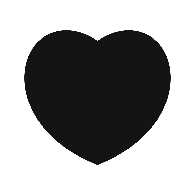 Сердце черное вектор