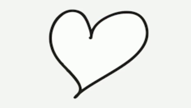 Сердечко контурное