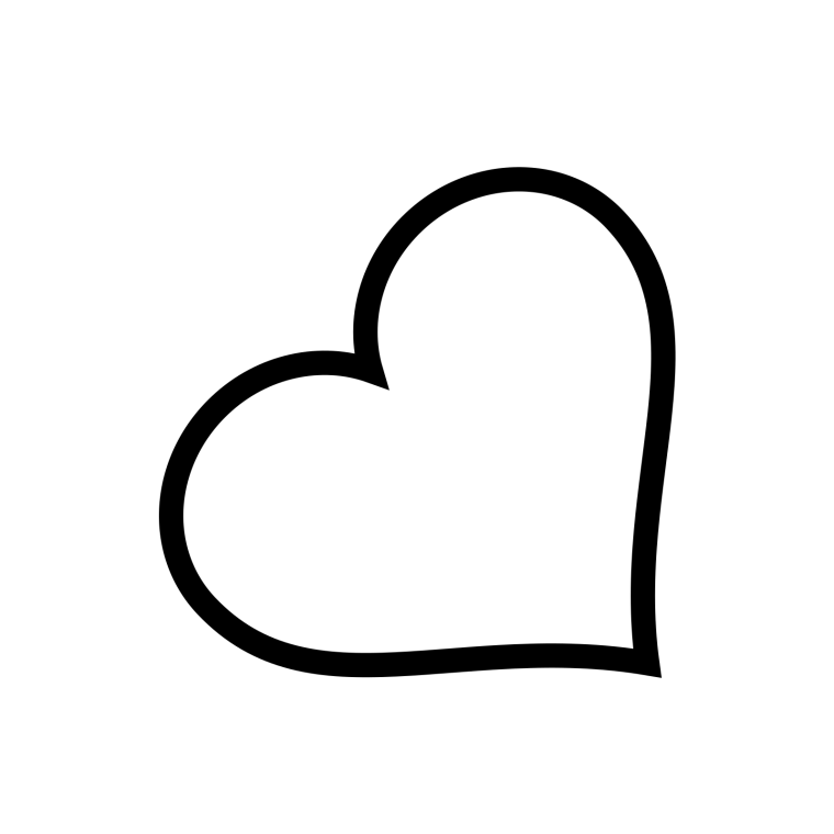 Сердечко контурное