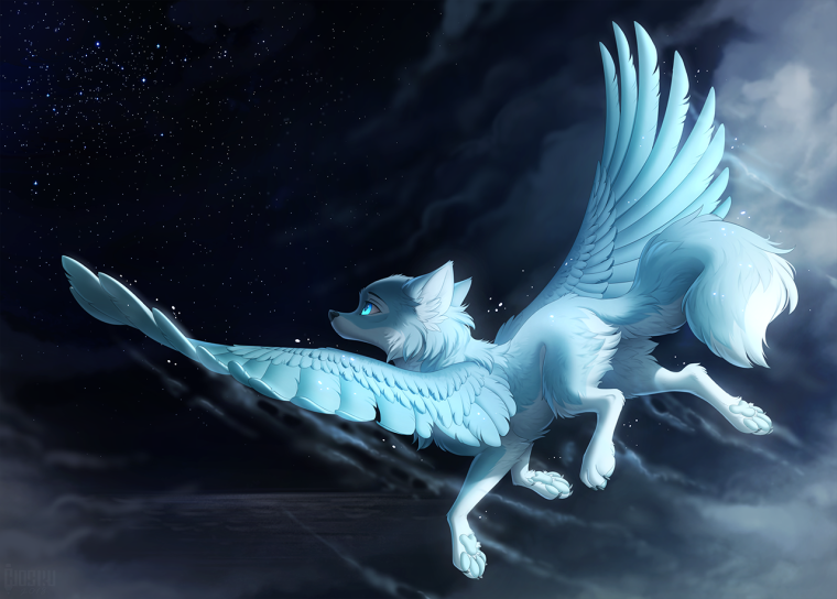 Симуран крылатый волк