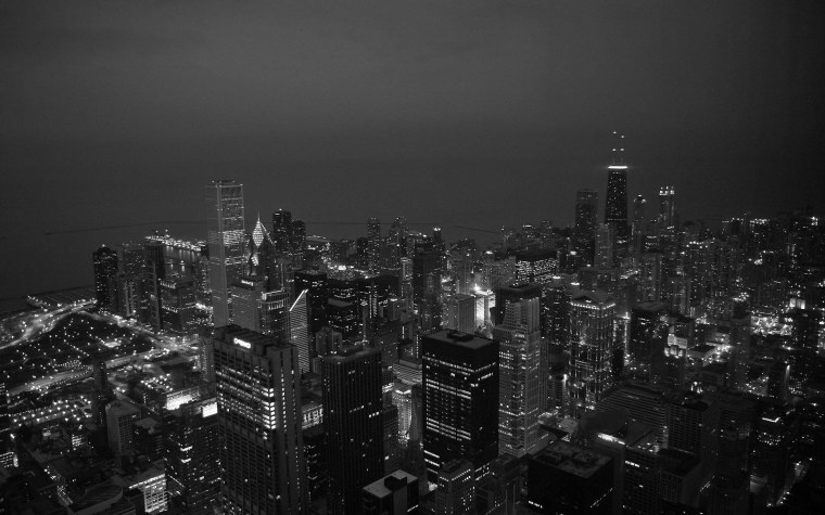 Город на черном фоне