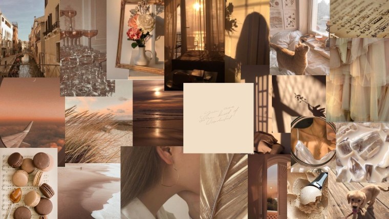 Эстетика коричневого цвета коллаж