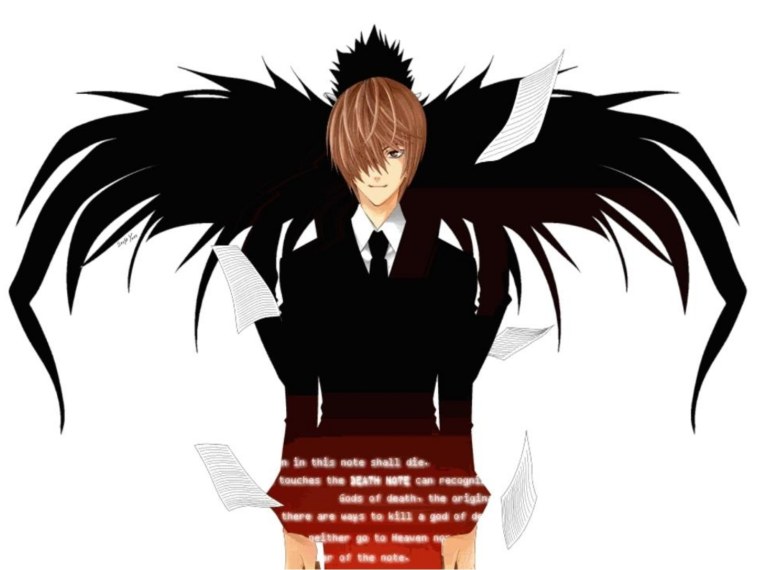 Кира тетрадь смерти тату