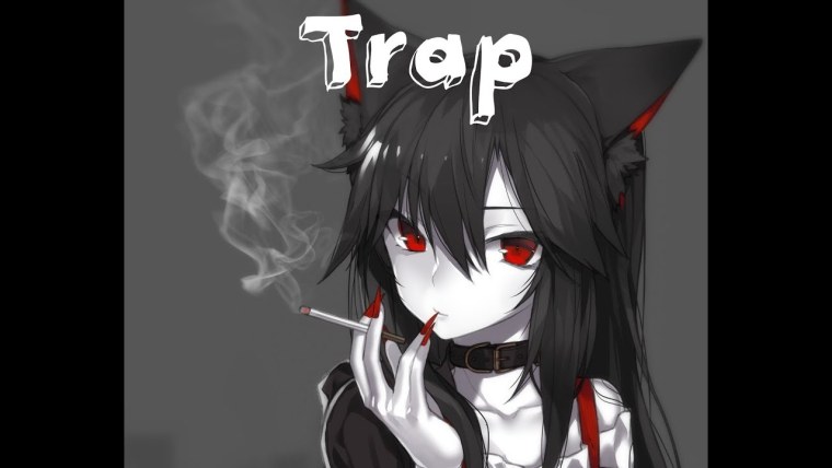 Красные глаза у девушки на аву