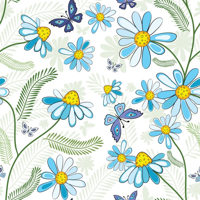 Стилизованные ромашки