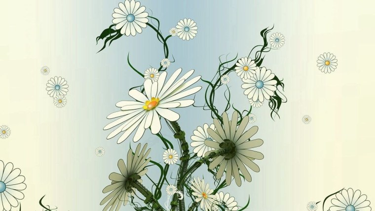 Фон ромашки