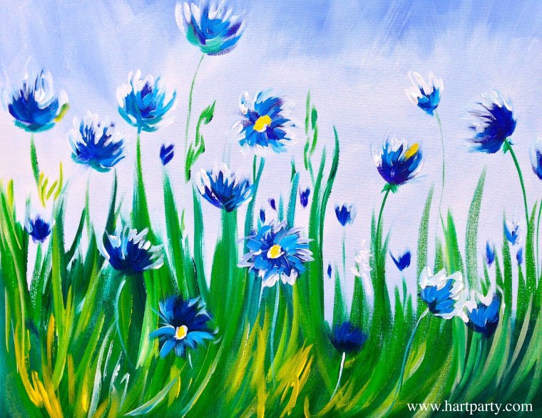 Фон ромашки