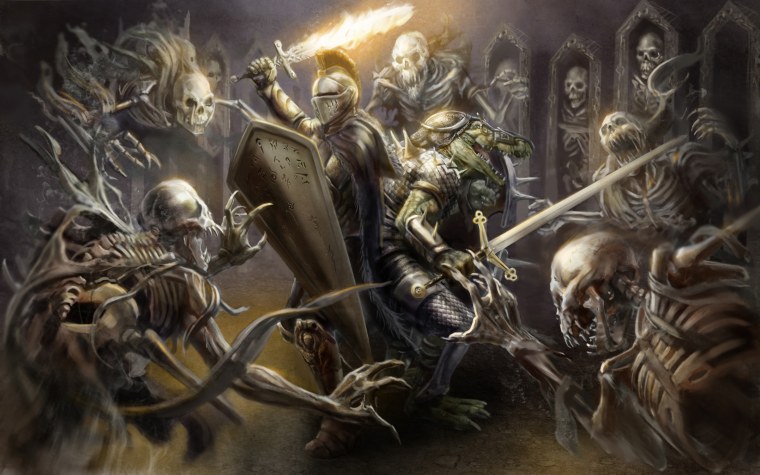 Рыцарь против нежити арт