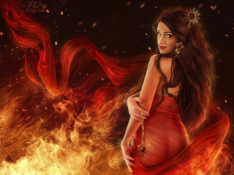 Девушка и огонь