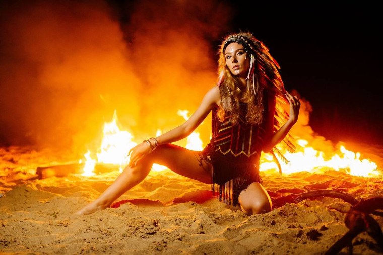 Фотосессия у костра