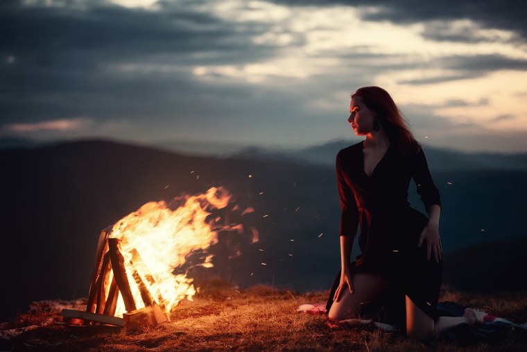 Фотосессия у костра