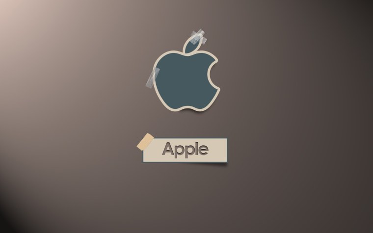 Apple надпись
