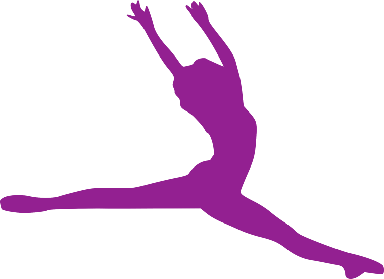 Силуэт балерины гимнастки