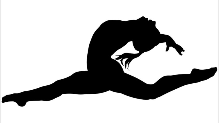 Шпагат силуэт