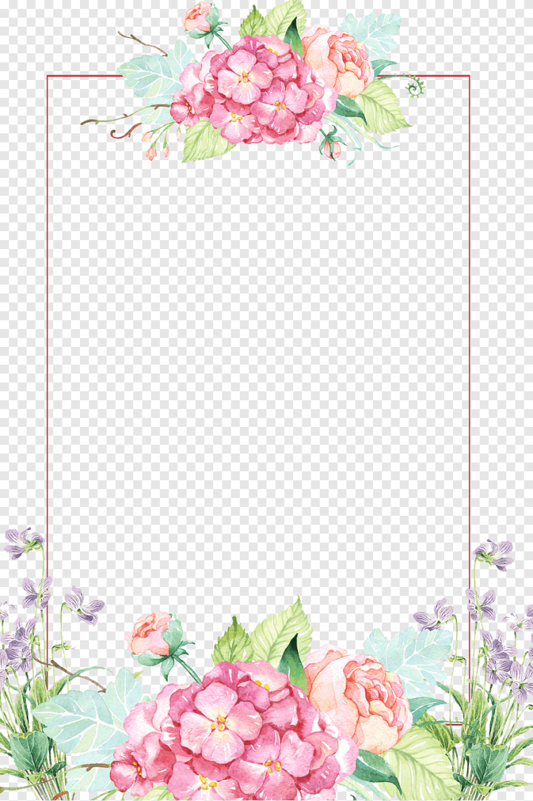 Рамка с весенними цветами