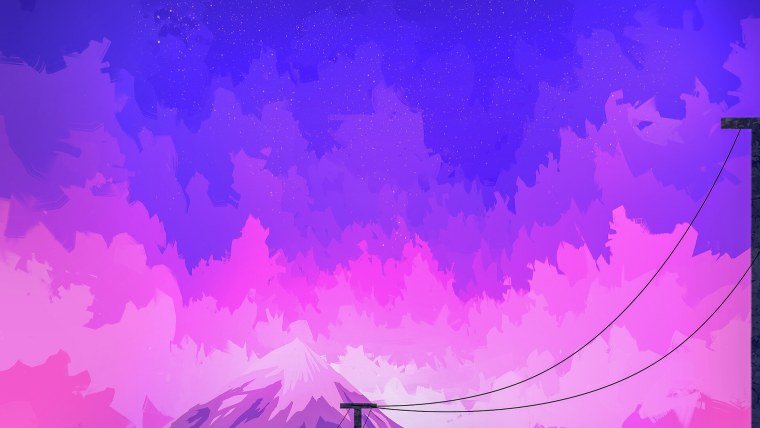 Фиолетовые обои аниме