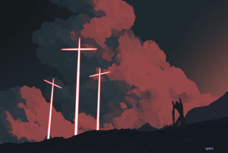 Евангелион крест аниме