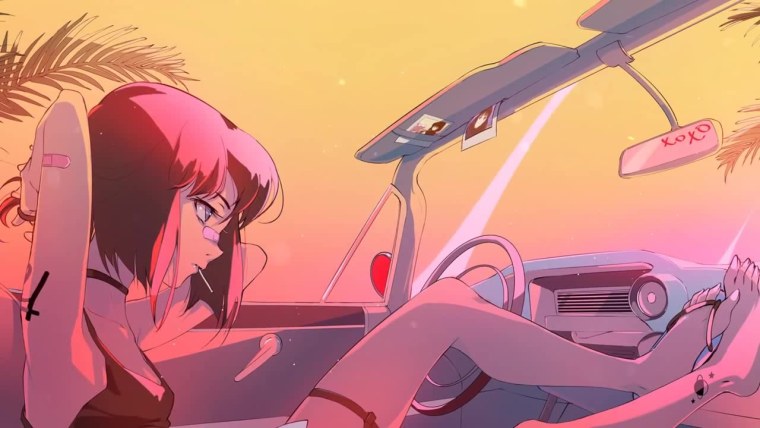 Ретро аниме Эстетика машины