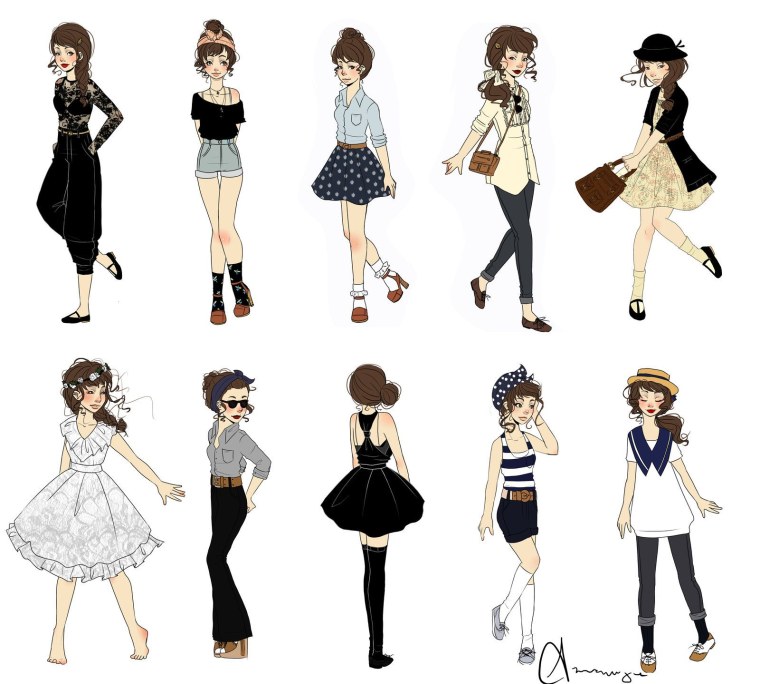 Модные платья в стиле аниме