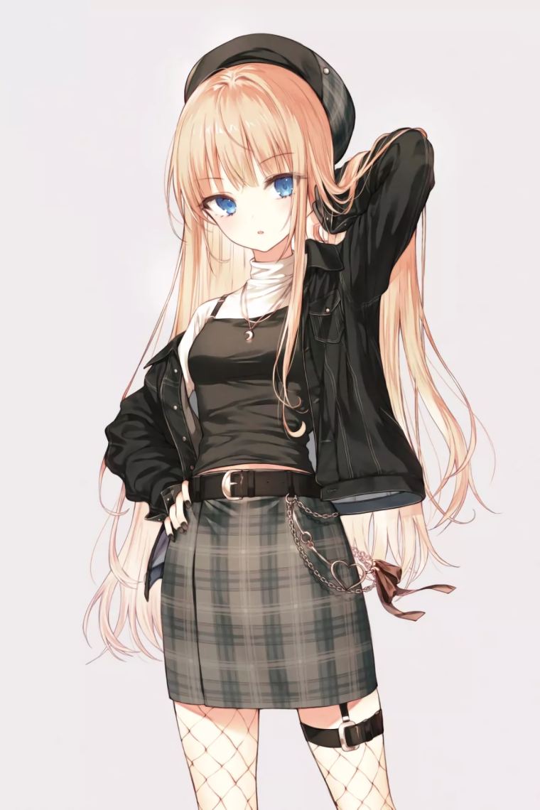 Аниме девушки в современной одежде