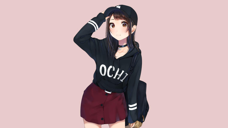 Аниме девушки в платьях в полный рост