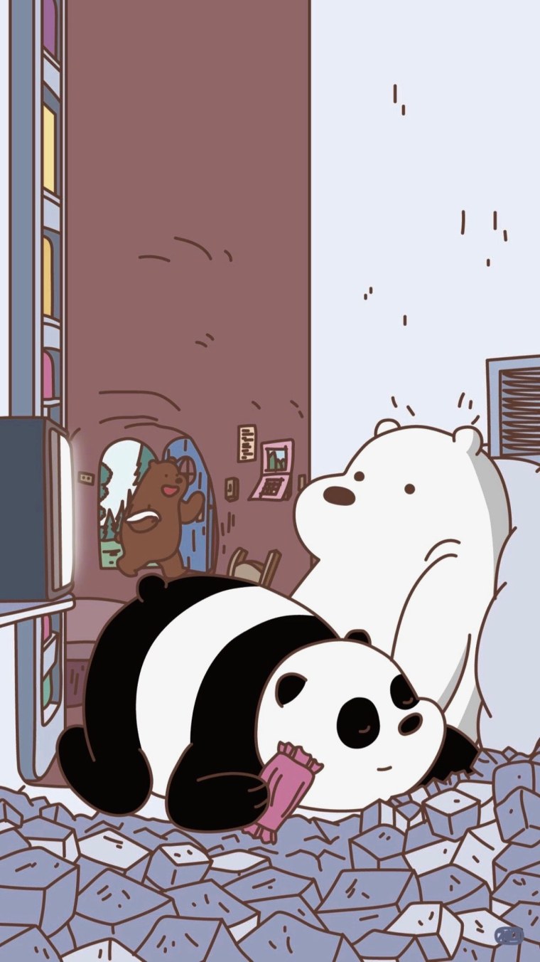 Эстетика мультфильм we bare Bears