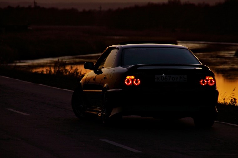 Тойота Чайзер 100 ночью