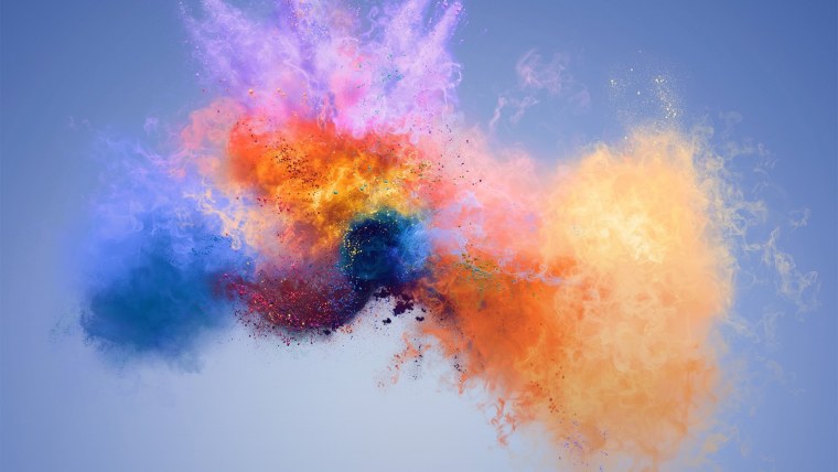 Красивый взрыв красок