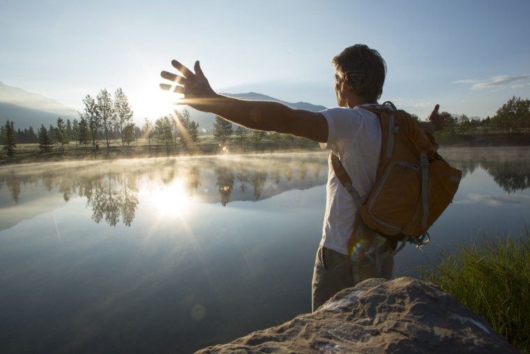 Туристы в горах