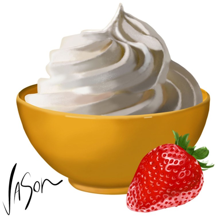 Рисунок взбитых сливок
