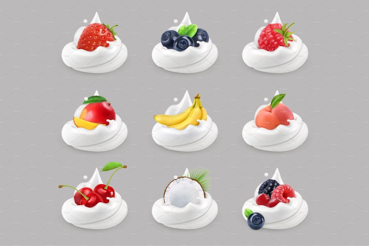 Сливки вектор