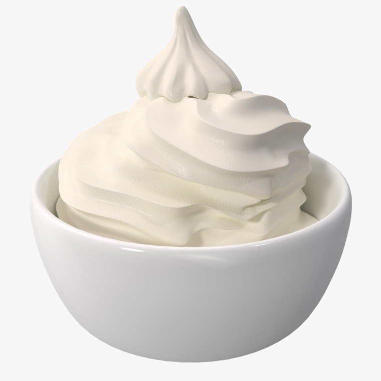Сливки на прозрачном фоне
