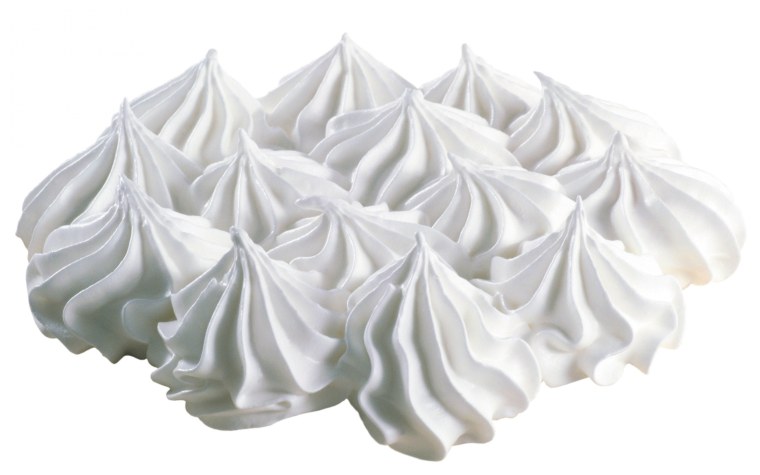 Безе на белом фоне