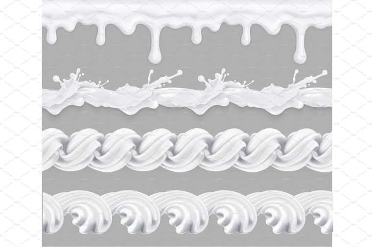 Взбитые сливки вектор