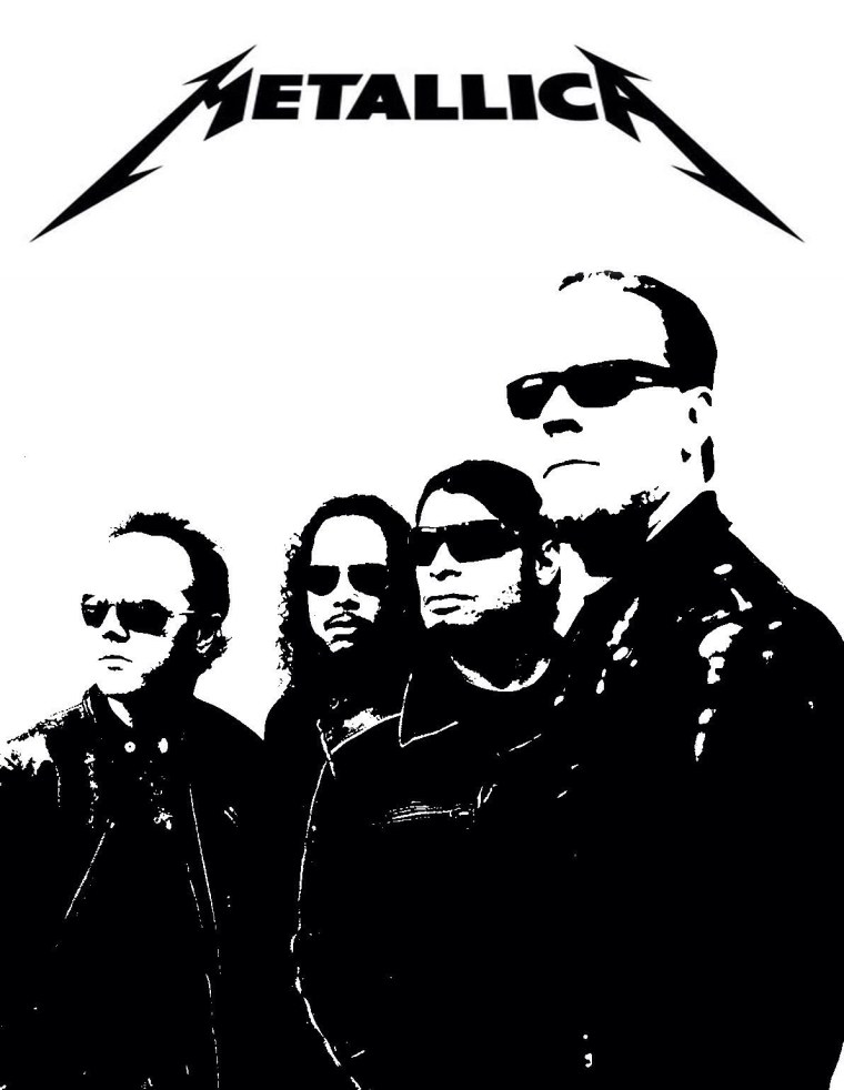 Металлика надпись