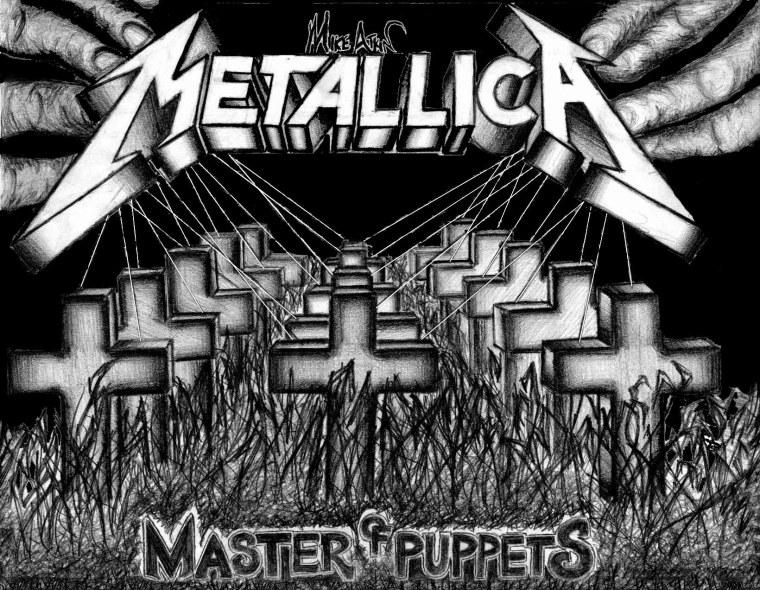 Металлика эмблема с черепом