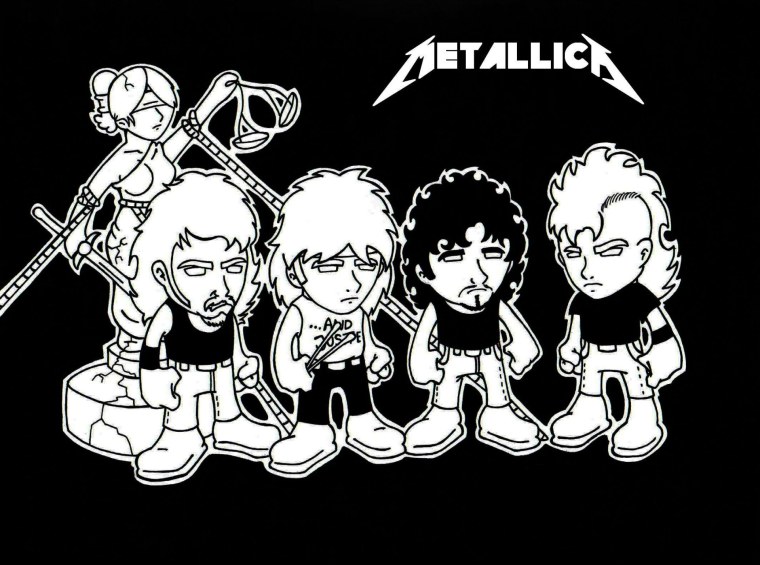 Metallica рисунки Хэтфилда