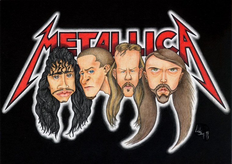 Постер группы металика