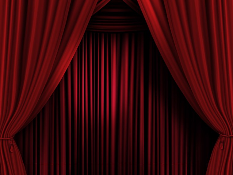 Красные шторы