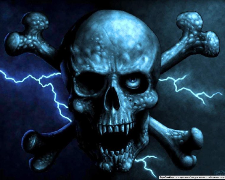 Череп в готическом стиле