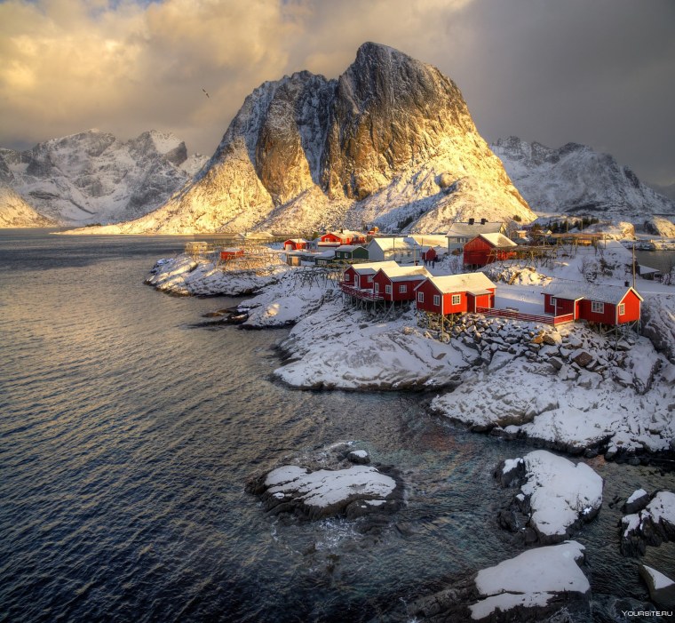 Норвегия фьорды зима