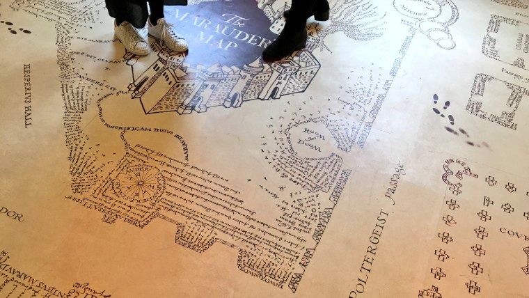 Гарри Поттер карта мародеров следы